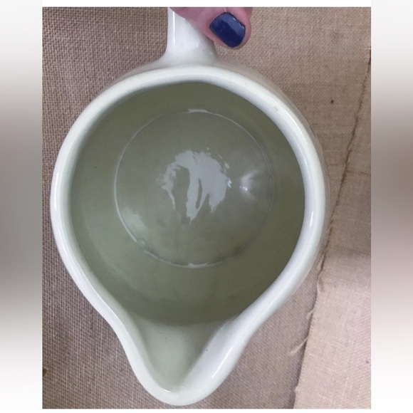 Gaetano Pottery Blue Birds Pitcher Jug Vase Folk Art Cottage Core Farmhouse - Picture 5 of 6